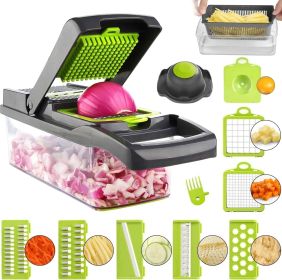 Vegetable Chopper, 14 in 1 Mandoline Slicer Multi-Function Kitchen